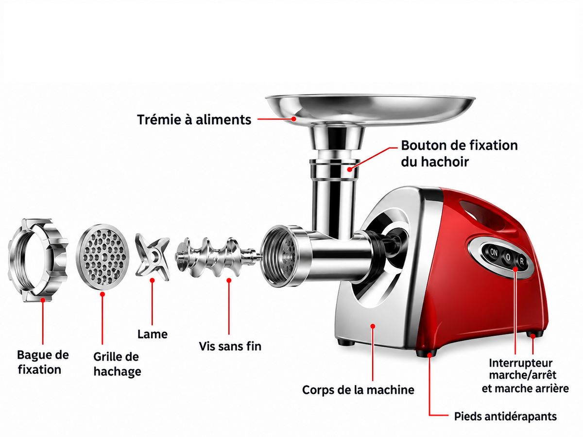 Hachoir Electrique + PDF de recettes